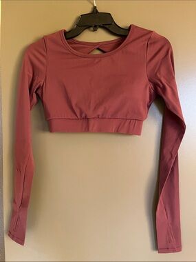 Long Sleeve Crop Top Active Top